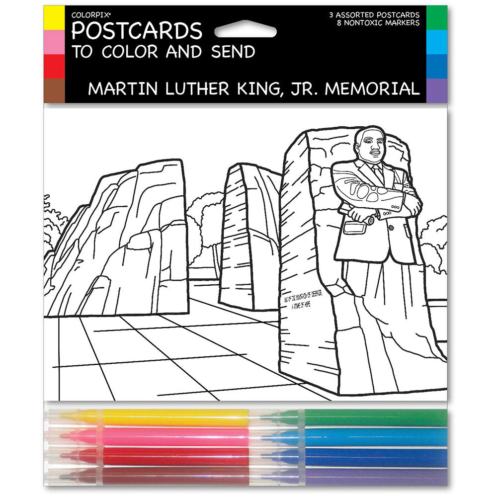 MLK Coloring Postcard